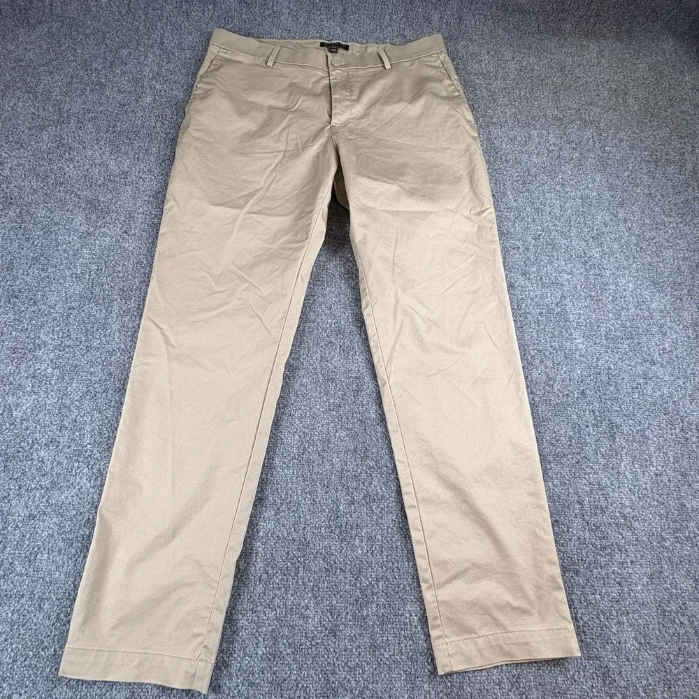 Banana Republic Slim Fit Pants Mens 35x32  Khaki Chino Preppy Ivy League Office